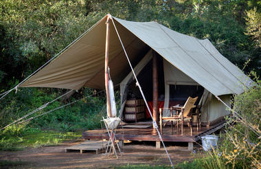 Rustic bush tent