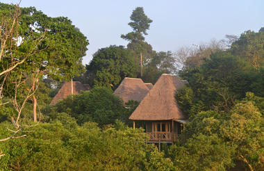 Top view of the lodge