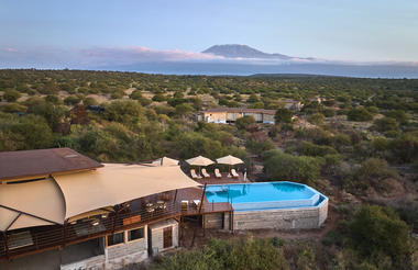 Aerial view of the main area