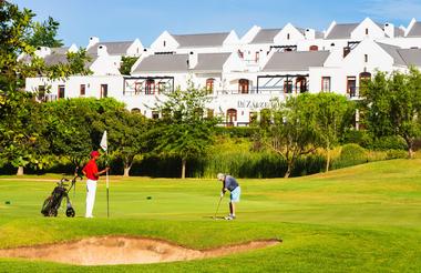 De Zalze Lodge exterior from Golf Course