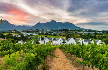 De Zalze Lodge view towards Mountains