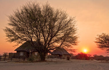Kalahari sunset at Grassland Safari Lodge