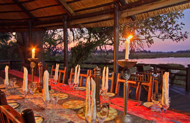 Dinning area at Delta Camp