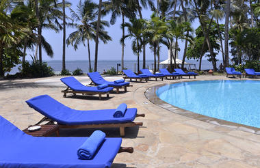 Relaxing at Safari Pool