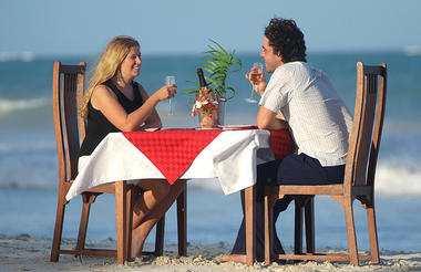 Dining on the Beach