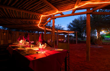 Bagatelle Kalahari Game Ranch - Outdoor Dining (Low)