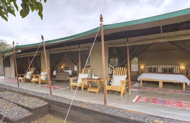 Asilia Ol Pejeta Bush Camp - Family Tent Exterior