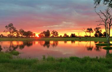 Sunset in Hwange