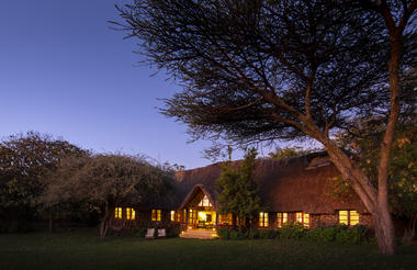 Garden Cottages at night 