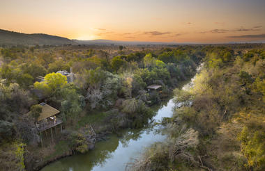 Morukuru Owner's House - aerial view