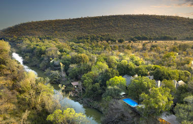 Morukuru River House - aerial view