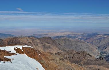 View from the top of Toubkal