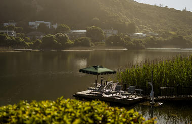 Floating Deck on the Touw River, Swimming here is highly recommended 