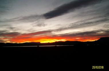 Karoo sunset Nqueba Dam