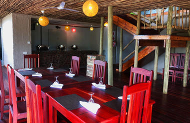 Restaurant facing the waterhole
