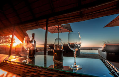 Sundowners on the veranda