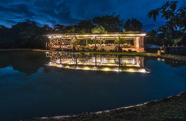 The deck and egg bar exterior