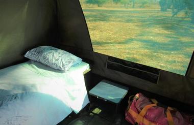 Inside your mobile tent