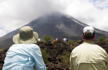 Looking at Arenal Volcano