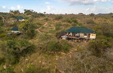Aerial view of the Lodge