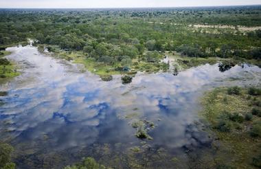 Selinda Spillway from the Air