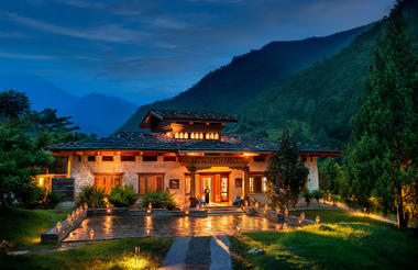 &Beyond Punakha River Lodge Guest Arrival