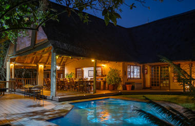 Lodge from pool