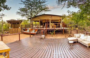 Ngama Tented Safari Lodge main lodge area