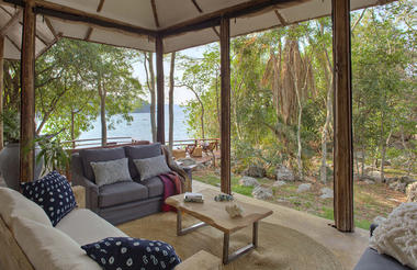 Rubondo Island Camp - Lounge area