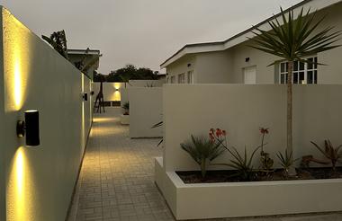 Outdoor Patios at dusk