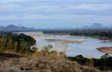 The Lugenda River View from Dinner Rock