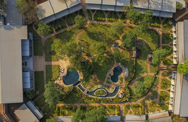 Waterfalls Lodge - Birds eye view 