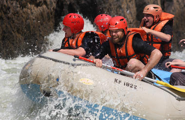 Guests enjoy a day of Whitewater fun and sun!