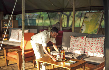 Serengeti North Wilderness Camp -Lounge tent 