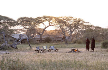 Ndutu Wilderness Camp Campfire