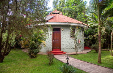 Private entrance to chalet