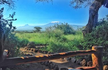 View of Mt. Kilimanjaro from room