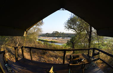 View fromt tent