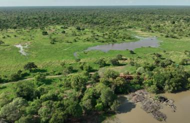 MAWIMBI Bush Camp Aerial