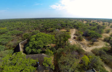 Aerial view of Camelthorn Lodge