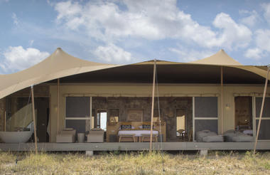Namiri Plains - Family tent exterior