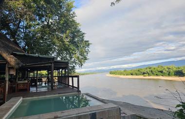 Decks overlooking Luangwa River
