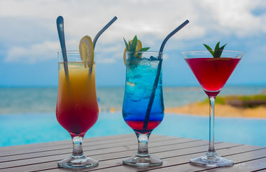 Poolside cocktails