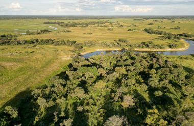Along the Luiana Plains