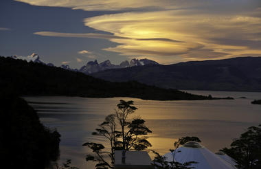 Sunset at Patagonia Camp