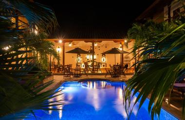 Swimming pool area.