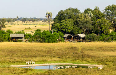 Waterhole in fornt of camp