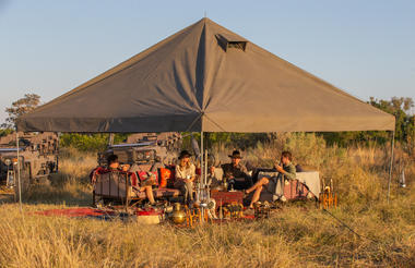Golden Africa's roving camp 'chill areas'
