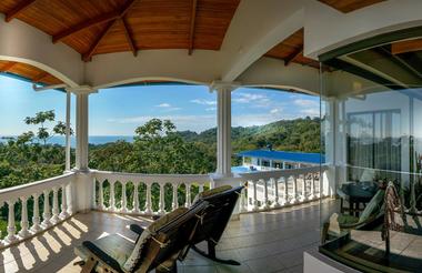 Spectacular views from the private balconies and terraces of each room