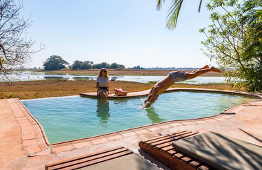 Diving into Busanga pool
